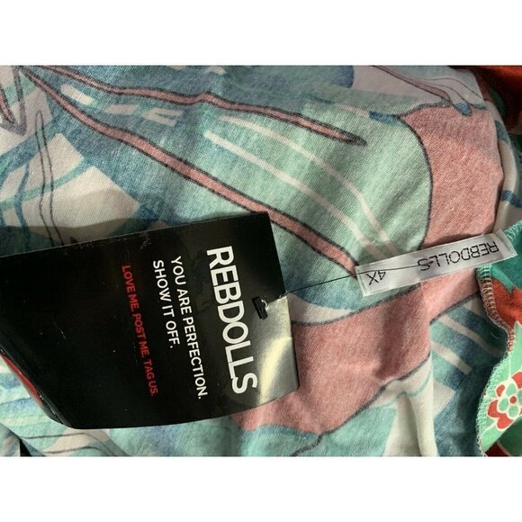 Rebdolls Plus 4X NWT Cross Front Babydoll Blouse - Picture 8 of 9